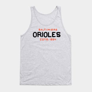 Baltimore Orioleeees 07 Tank Top